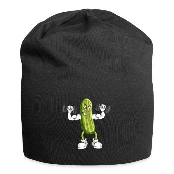 Vegan Fitness Vegan Bodybuilding Concombre - Bonnet en jersey - noir - Devant