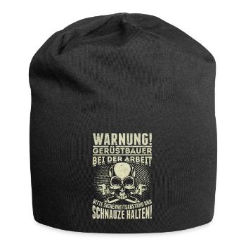 Gerüst Beruf witziger Spruch - Jersey-Beanie - Schwarz - Vorne