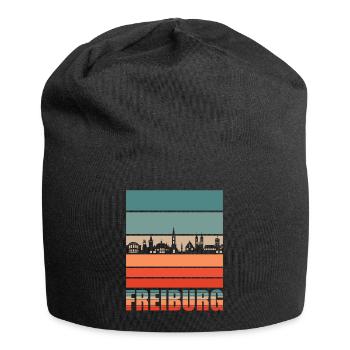 Freiburg | Freiburg Skyline - Jersey-Beanie - Schwarz - Vorne