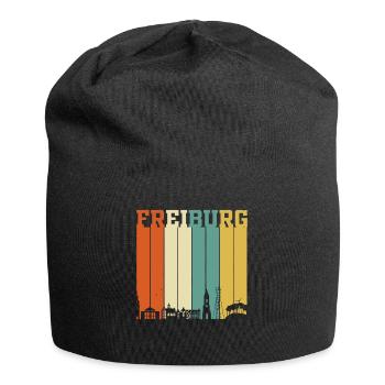Freiburg Skyline - Jersey-Beanie - Schwarz - Vorne