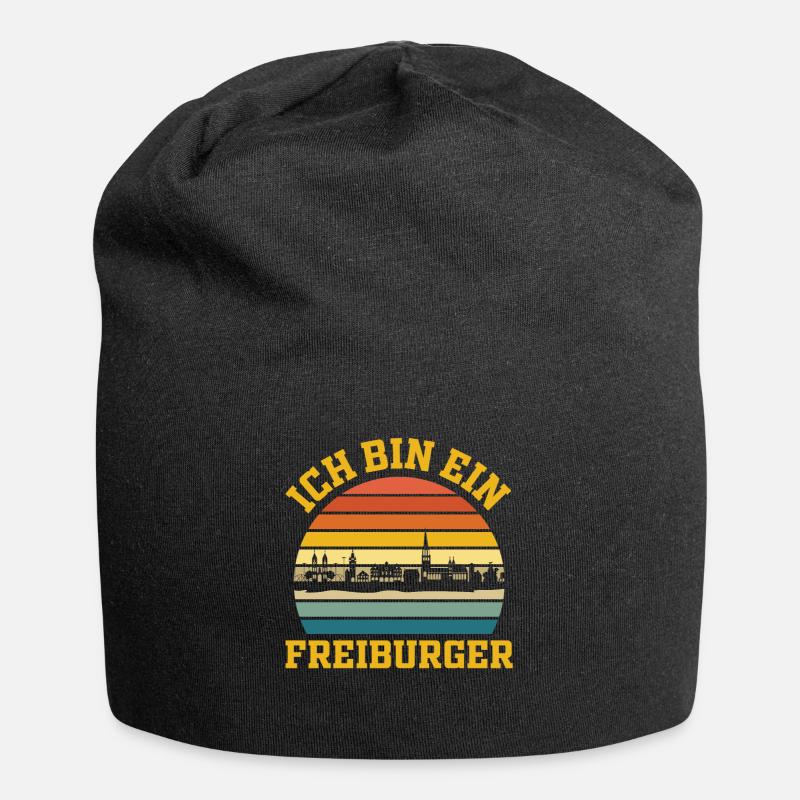 Freiburg | Ich bin ein Freiburger - Jersey-Beanie - Schwarz