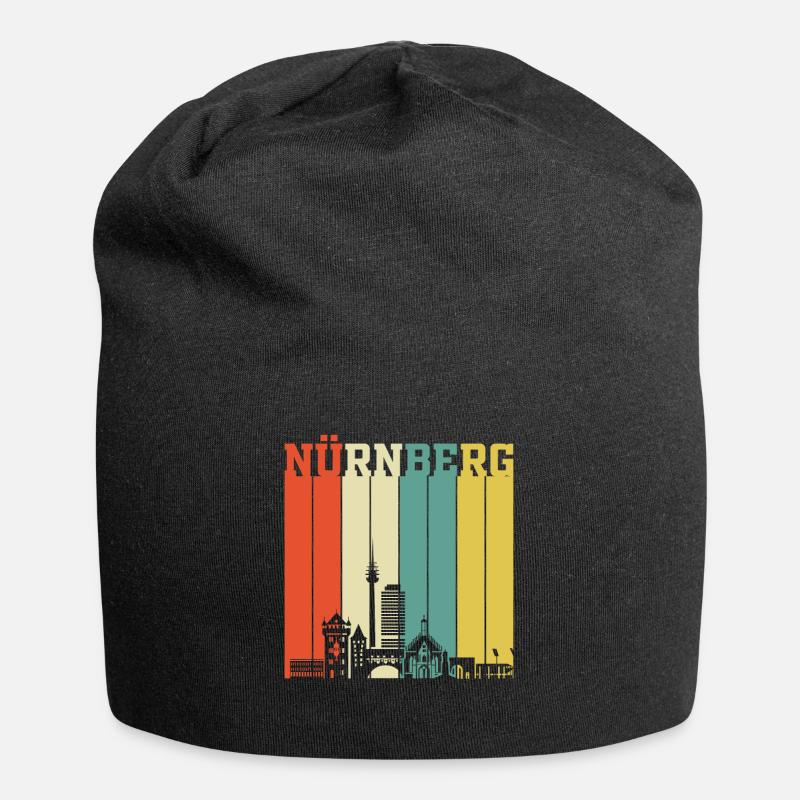 Nürnberg | Nürnberg Retro Vintage - Jersey-Beanie - Schwarz