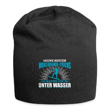 Wakeboarding lustiger Spruch Wakeboard Wakeboarder - Jersey-Beanie - Schwarz - Vorne