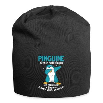 Pinguin lustiger Spruch Dab Dabbing Tanz - Jersey-Beanie - Schwarz - Vorne