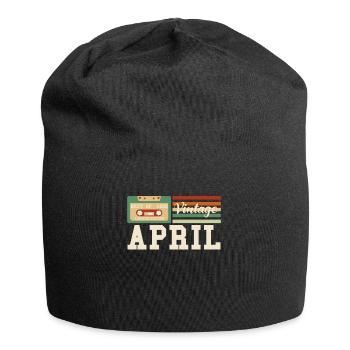 32ème anniversaire Avril né 1990 Idée cadeau - Bonnet en jersey - noir - Devant