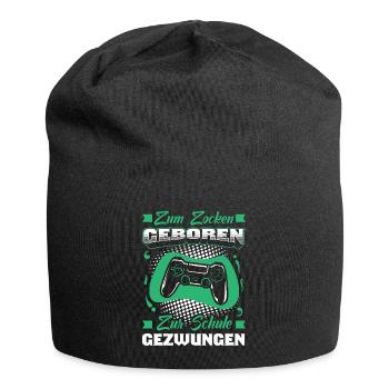Gamer Spruch - Jersey-Beanie - Schwarz - Vorne