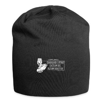 Latin - Quidquid Latine Dictum Sit Altum Videtur - Bonnet en jersey - noir - Devant