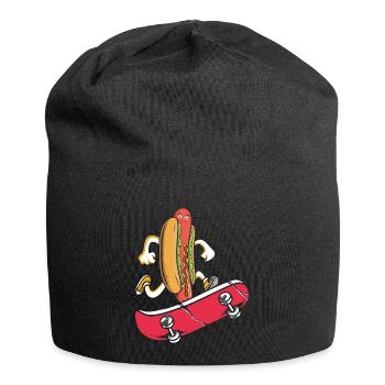 Hot Dog Skateboarder Skateboard skateboard skateboard - Bonnet en jersey - noir - Devant