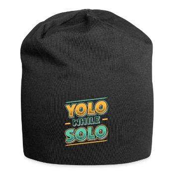 Solo proud single, Happy single - Bonnet en jersey - noir - Devant