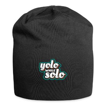 Solo proud single, Happy single - Bonnet en jersey - noir - Devant