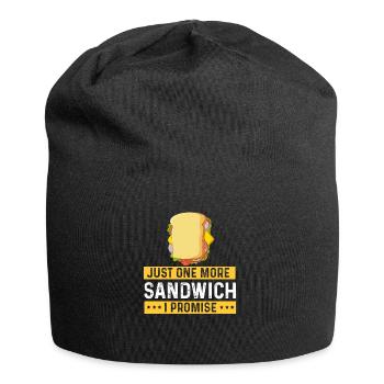 Sandwich Lover Cheese Fast Food Food Food - Bonnet en jersey - noir - Devant