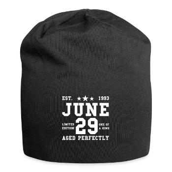 29ème anniversaire Juin né 1993 Idée cadeau - Bonnet en jersey - noir - Devant