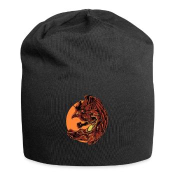 Le dieu égyptien Horus - Bonnet en jersey - noir - Devant