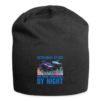 Cetologe Delfin Flüsterer Zooologe Meeresbiologe - Jersey-Beanie - Schwarz - Vorne