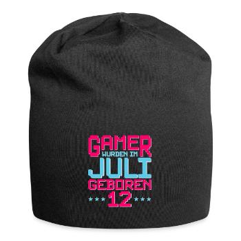 12. Geburtstag Juli Jahrgang 2010 Gamer - Jersey-Beanie - Schwarz - Vorne