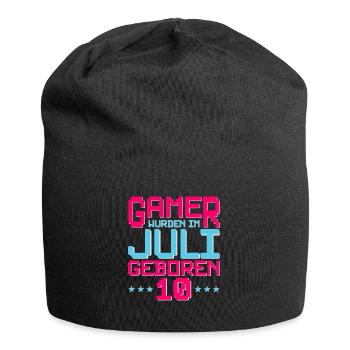 10. Geburtstag Juli Jahrgang 2012 Gamer - Jersey-Beanie - Schwarz - Vorne