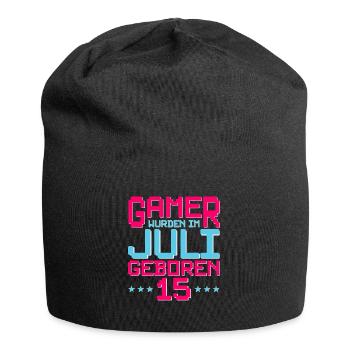 15. Geburtstag Juli Jahrgang 2007 Gamer - Jersey-Beanie - Schwarz - Vorne