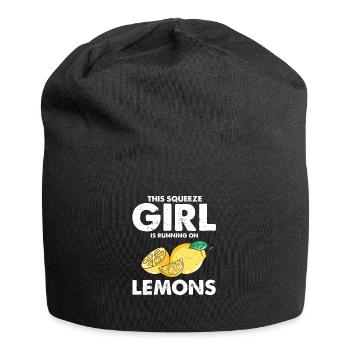 Lemonade Lemon Lemonade Lemonade Lemonade Stand Design - Jersey Beanie - black - Front