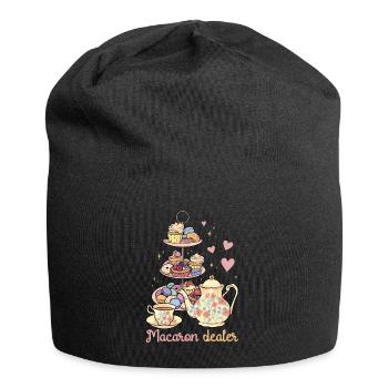 Macaron Dealer | Bake Tshirt | Pastry lovers - Jersey Beanie - black - Front