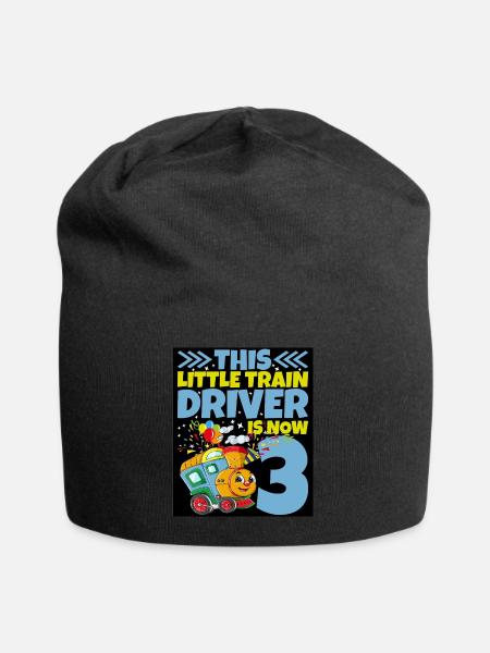 3. Geburtstag Dieser Kleine Lokführer Ist Jetzt 3 - Jersey-Beanie - Schwarz