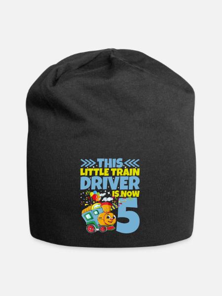 5. Geburtstag Dieser Kleine Lokführer Ist Jetzt 5 - Jersey-Beanie - Schwarz