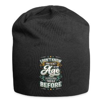 Je ne sais pas comment me comporter. - Bonnet en jersey - noir - Devant