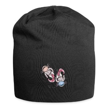 Axolotl Astronaut Gift Kids Space Axolotl - Jersey Beanie - black - Front