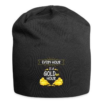 Chercheurs d'or Panning Gold Gold Mining Designs - Bonnet en jersey - noir - Devant