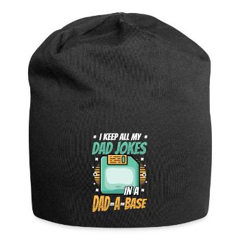 Ich behalte alle Witze meines Vaters. - Jersey-Beanie - Schwarz - Vorne