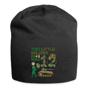 This little soldier is now 12 Army Tank 12. - Jersey Beanie - black - Front