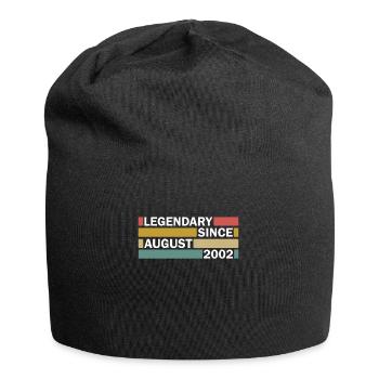 20ème Anniversaire Août Vintage 2002 Idée Cadeau - Bonnet en jersey - noir - Devant