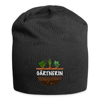 Gärtnerin Shirt - Jersey-Beanie - Schwarz - Vorne