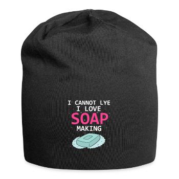 Soap Making Design for Soap Maker Designs - Jersey Beanie - black - Front
