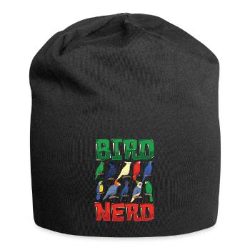 Vogelbeobachtung Nerd - Jersey-Beanie - Schwarz - Vorne