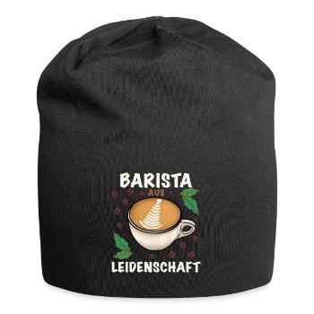 Barista aus Leidenschaft - Jersey-Beanie - Schwarz - Vorne