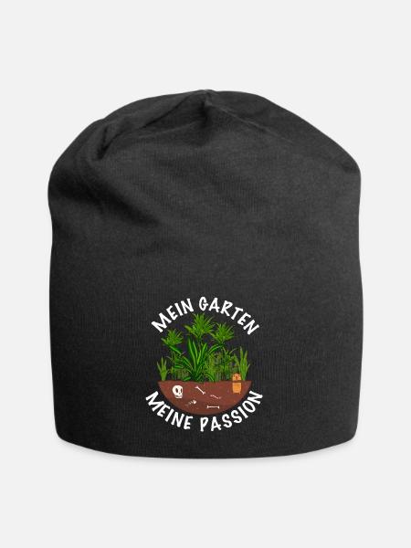 Hobbygärtnerin Garten - Jersey-Beanie - Schwarz