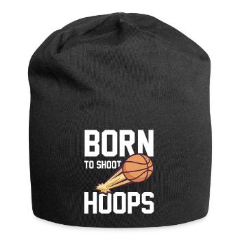 Born To Shoot Hoops disant pour les joueurs de basket-ball - Bonnet en jersey - noir - Devant