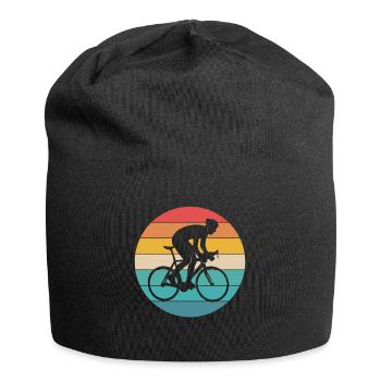 Bahnrad Fahrrad Sport Radfahrer - Jersey-Beanie - Schwarz - Vorne