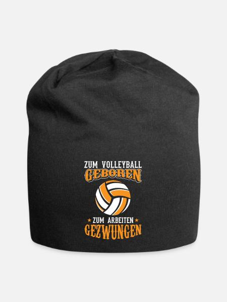 Beachvolleyball Spruch - Jersey-Beanie - Schwarz
