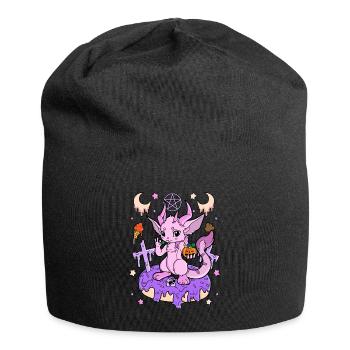 Creepy Kawaii Geschenk Gruselig Halloween Pastel - Jersey-Beanie - Schwarz - Vorne