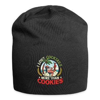 Like Cocktails More Than Cookies Christmas In July - Jersey Beanie - black - Front
