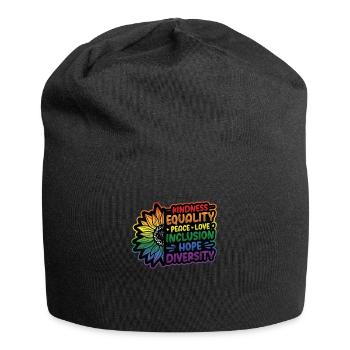 Human Rights, Social Justice - Jersey Beanie - black - Front