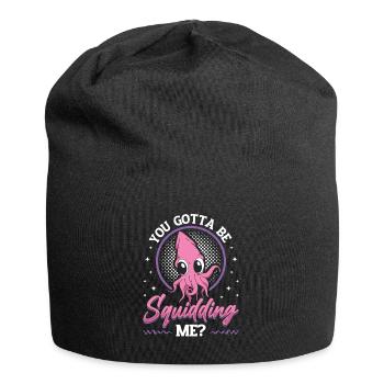 Are You Squidding Me Zoologist Octopus Squid - Jersey Beanie - black - Front