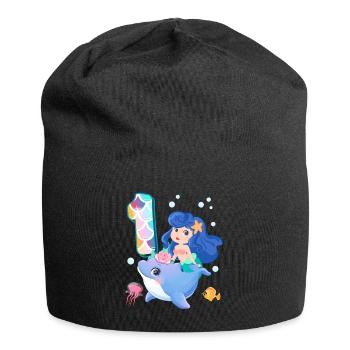 1st Birthday | Mermaid Birthday | - Jersey Beanie - black - Front
