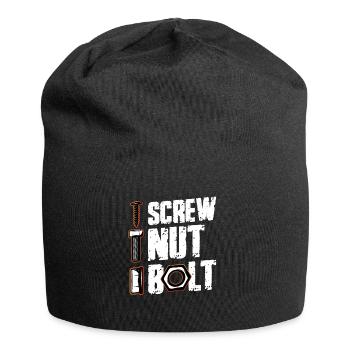 Mécanicien de boulon d’écrou à vis - Bonnet en jersey - noir - Devant