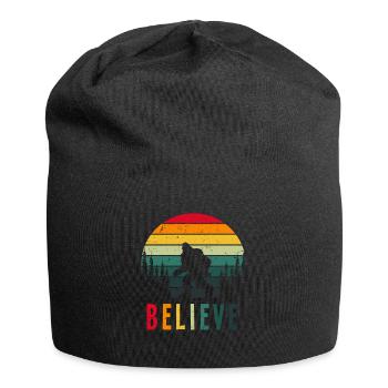 Retro Glaube Bigfoot - Jersey-Beanie - Schwarz - Vorne