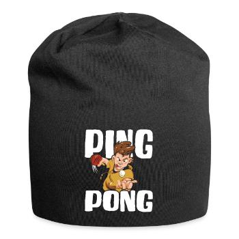 Tennis de table Ping-pong Tenue De tennis de table Joueur de tennis de table - Bonnet en jersey - noir - Devant