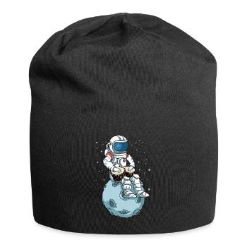 Bongo Trommel Musikinstrument Astronaut Bongos - Jersey-Beanie - Schwarz - Vorne