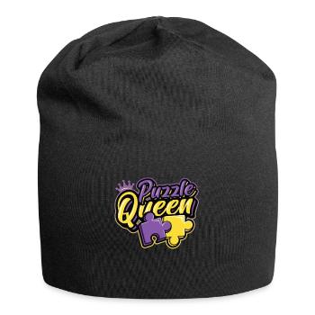 Puzzle Queen Puzzle Game - Jersey Beanie - black - Front
