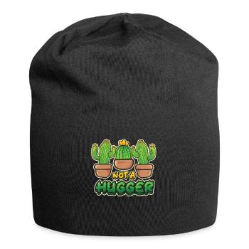 Pas de cactus étreint - Bonnet en jersey - noir - Devant